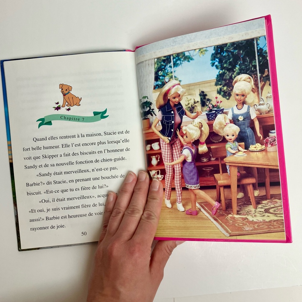 90s Vintage Barbie French Childrens Book "Mon meilleur ami" Livre 1999 Mattel - Picture 10 of 11